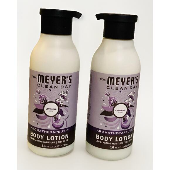 Mrs. Meyer'S Clean Day 2 Body Lotion Aromatherapeutic Lavender scent - 16oz Each - Picture 1 of 5